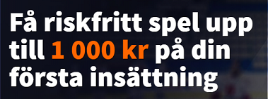 1000 kr riskfritt spel på betsson